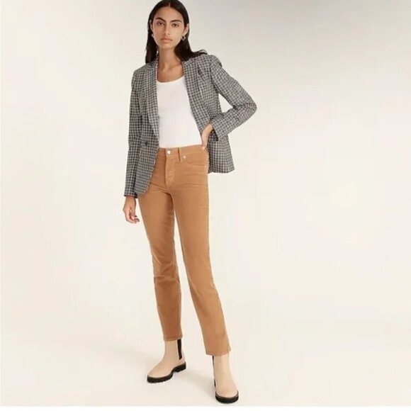 J CREW HIGH RISE VINTAGE SLIM STRAIGHT CORDUROY PANTS Size 31 - Picture 1 of 10